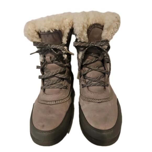 Sorel Tivoli IV Slope Parc Women's Waterproof Boot Omega Taupe Size 10 - Picture 3 of 10
